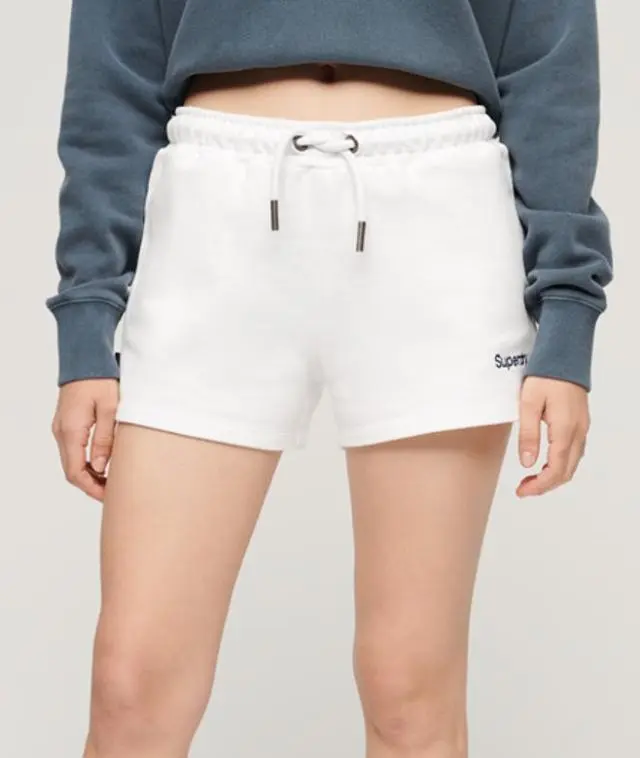 Superdry Women's Vintage Jersey Shorts White / Optic - 