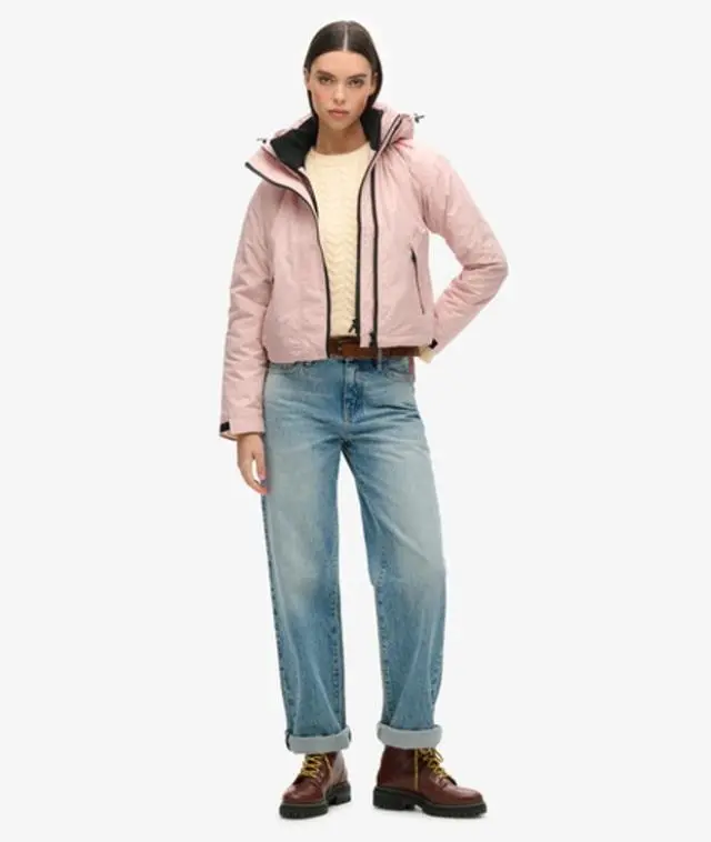Superdry Women's Code Sd-windcheater Jacket Pink / Vintage Blush Pink - 