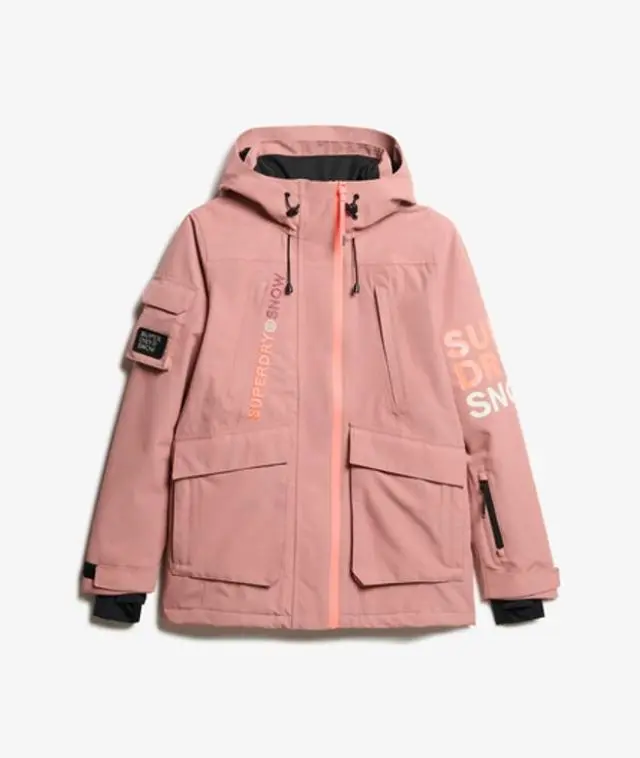 Superdry Women's Ski Ultimate Rescue Jacket Pink / Ash Rose - 
