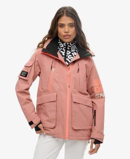 Superdry Women's Sport Ski Ultimate Rescue Jacket Pink / Ash Rose -