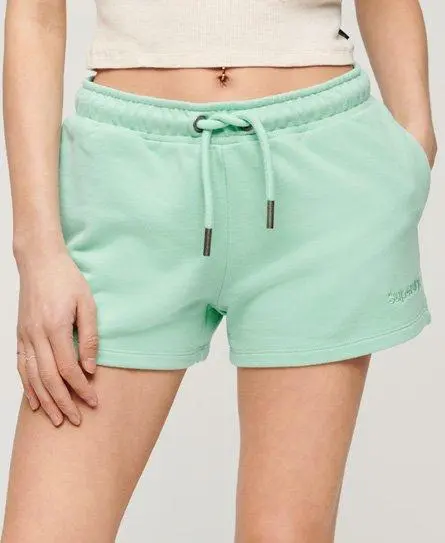 Superdry Women's Vintage Jersey Shorts Light Blue / Spearmint -