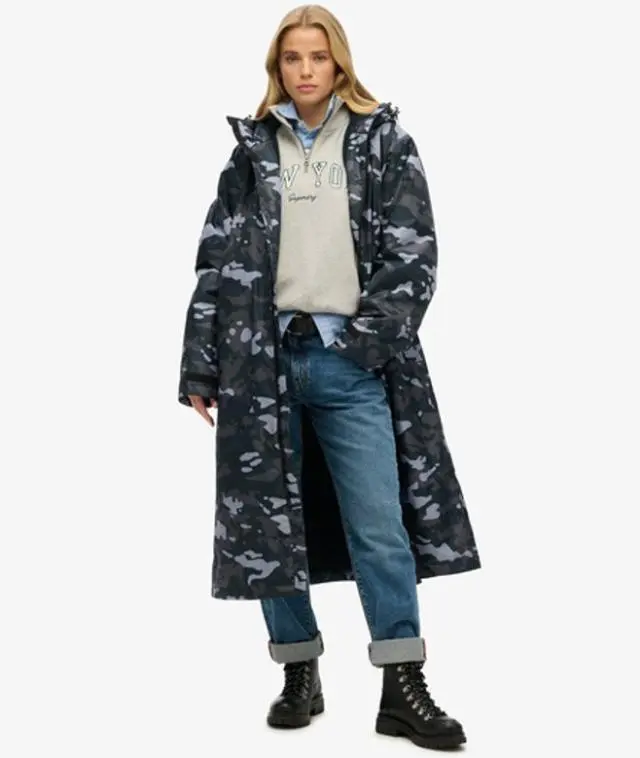 Superdry Women's Robe Navy / Navy Camo -