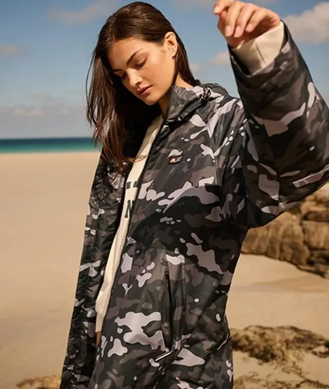 Superdry Women's Robe Navy / Navy Camo - 
