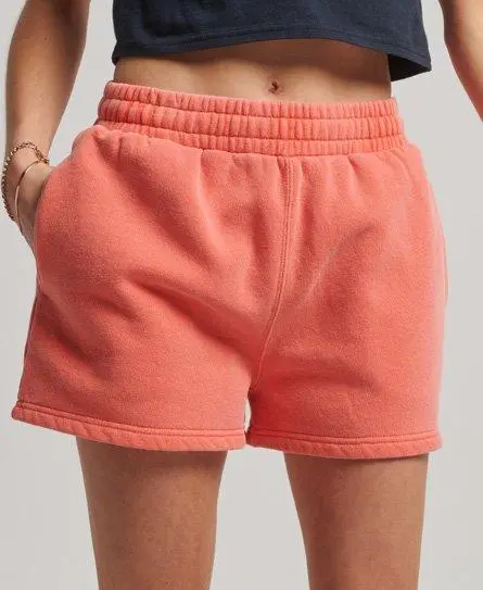Superdry Women's Vintage Wash Sweat Shorts Orange / Sunset Orange -