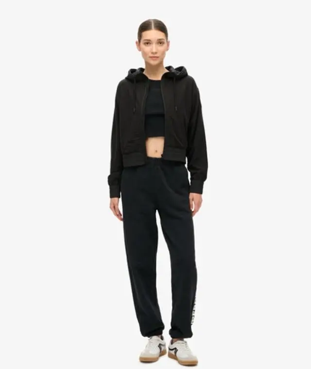 Superdry Women's Sport Luxe Boyfriend Jogger Black - 