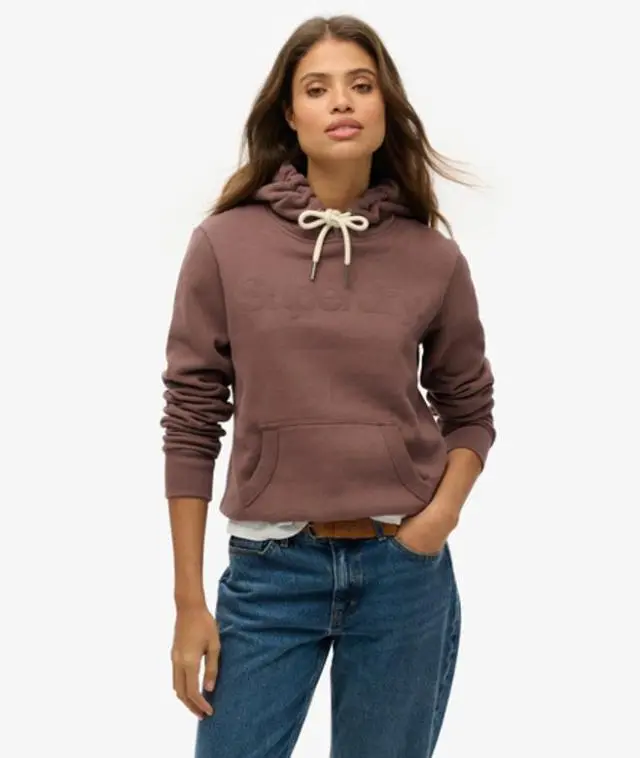 Superdry Women's Tonal Core Hoodie Brown / French Roast Brown - 