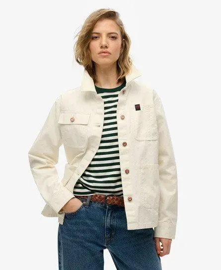 Superdry Women's Chore Jacket White / Off White -
