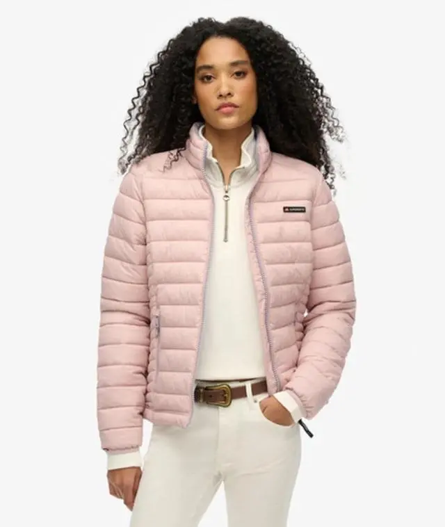 Superdry Women's Fuji Lite Padded Jacket Pink / Dusty Pink - 