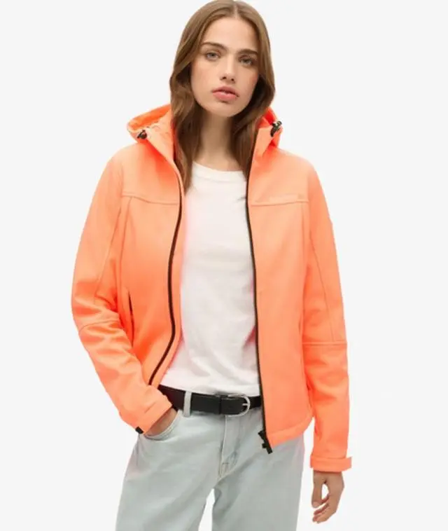 Superdry Women's Hooded Classic Trekker Jacket Coral / Pastelline Coral -