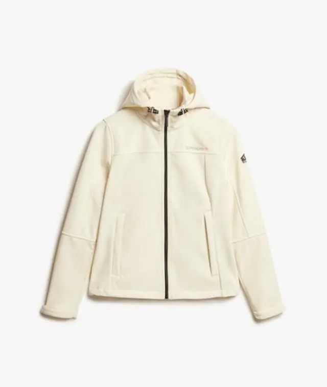 Superdry Women's Hooded Classic Trekker Jacket White / Off White - 