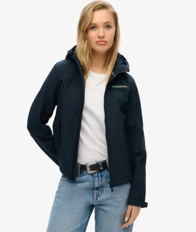 Superdry Women's Hooded Classic Trekker Jacket Navy / Eclipse Navy - 