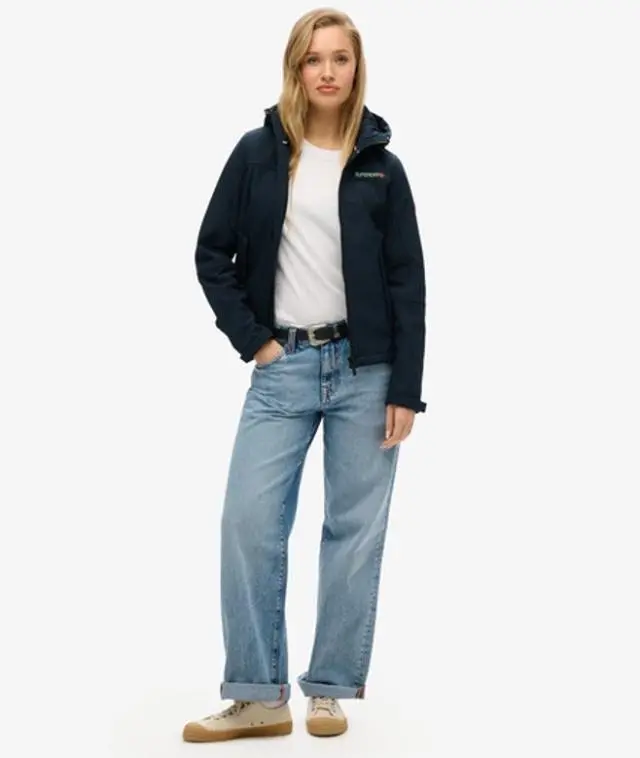 Superdry Women's Hooded Classic Trekker Jacket Navy / Eclipse Navy - 