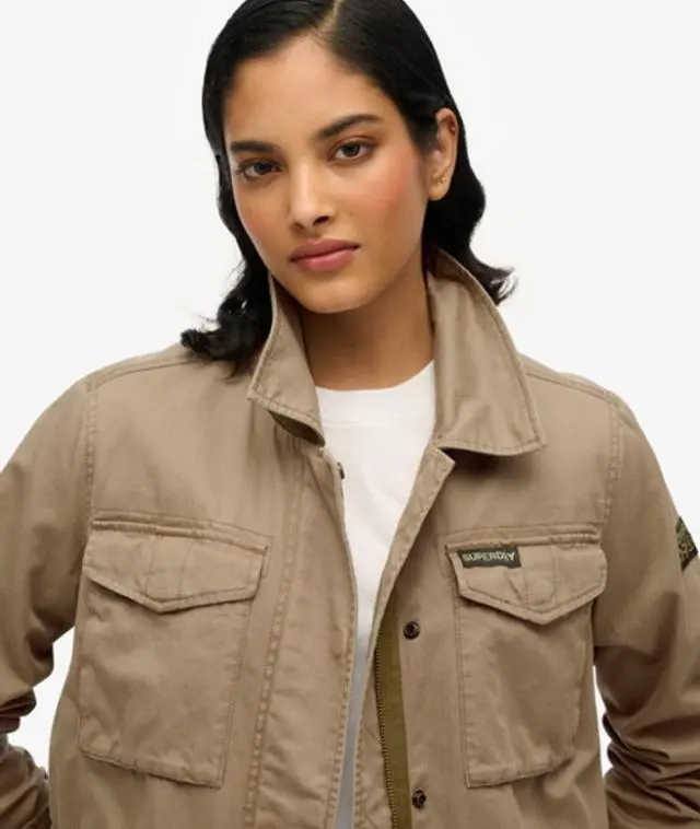 Superdry & Co Women's M65 Military Jacket Green / Dark Sage Green - 