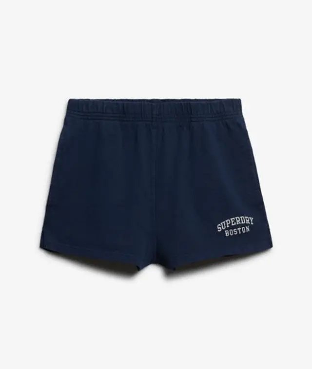 Superdry Women's Athletic Essentials Graphic Shorts Navy / Richest Navy - 