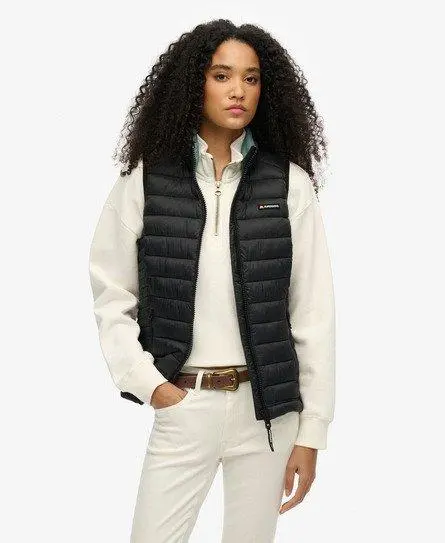 Superdry Women's Fuji Lite Padded Gilet Black -