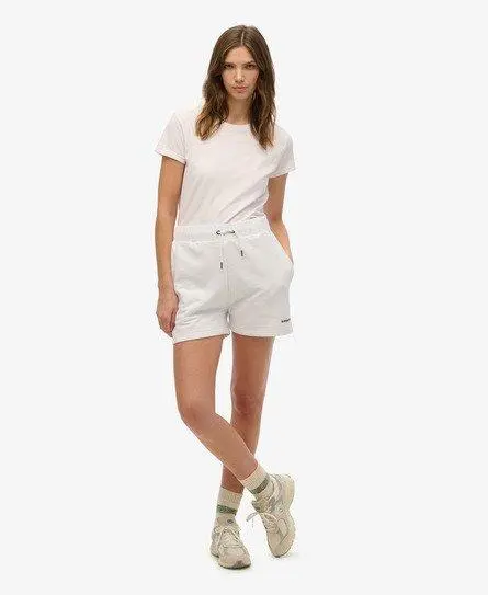 Superdry Women's Plain Shorts White / Optic -