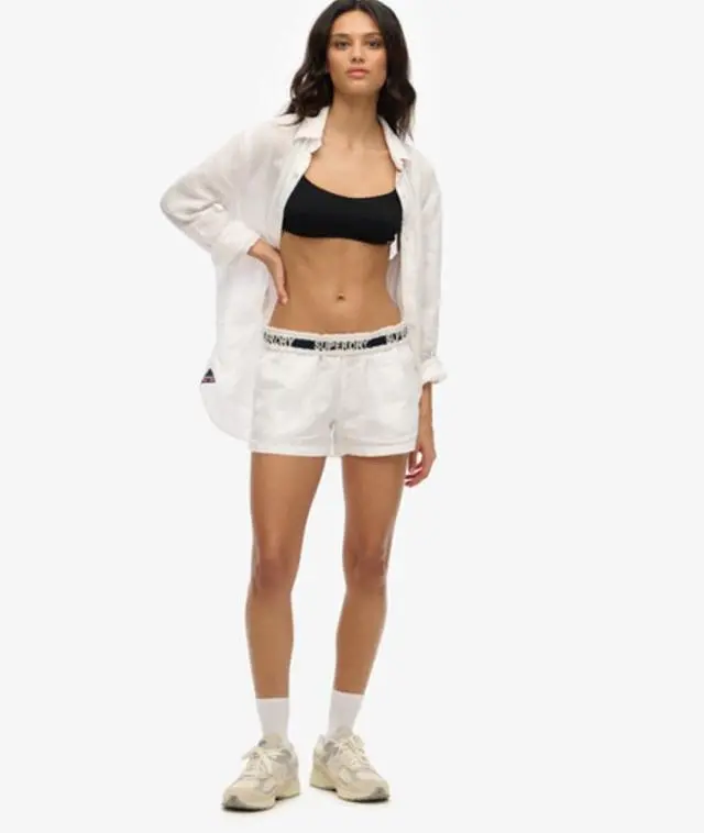 Superdry & Co Women's Linen Shorts White - 