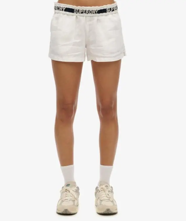 Superdry Women's Linen Shorts White - 