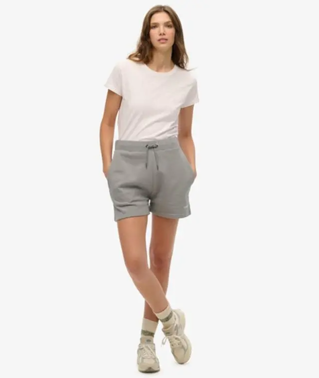 Superdry & Co Women's Plain Shorts Grey / Monument Grey - 