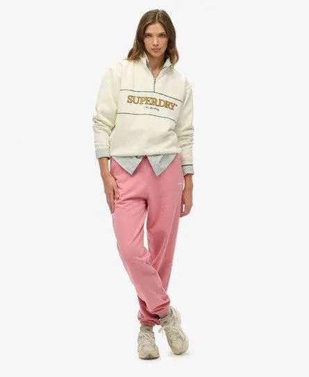 Superdry Women's Plain Joggers Pink / Smoke Rose -