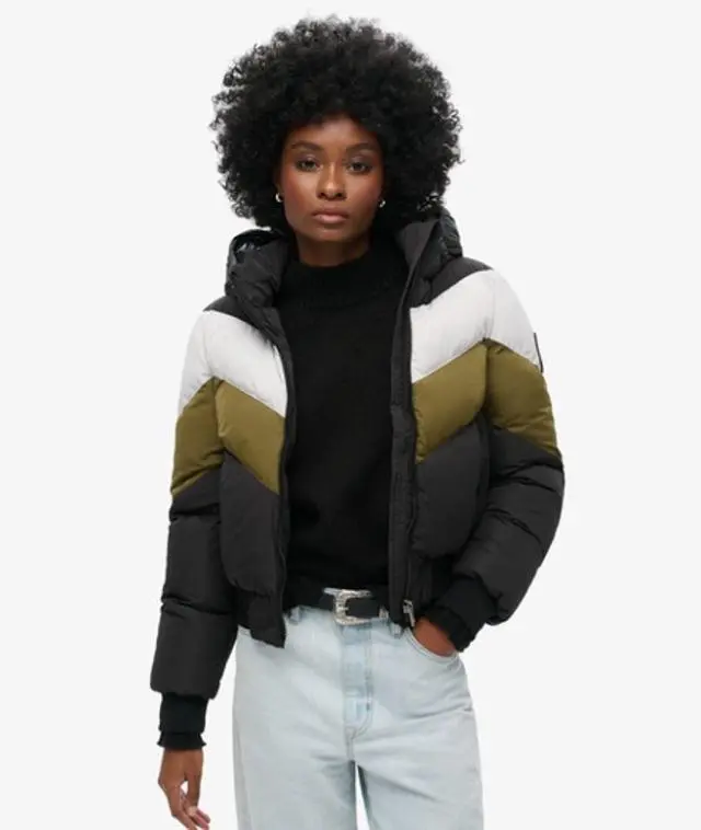 Superdry Women's Everest Retro Bomber Jacket Black - 