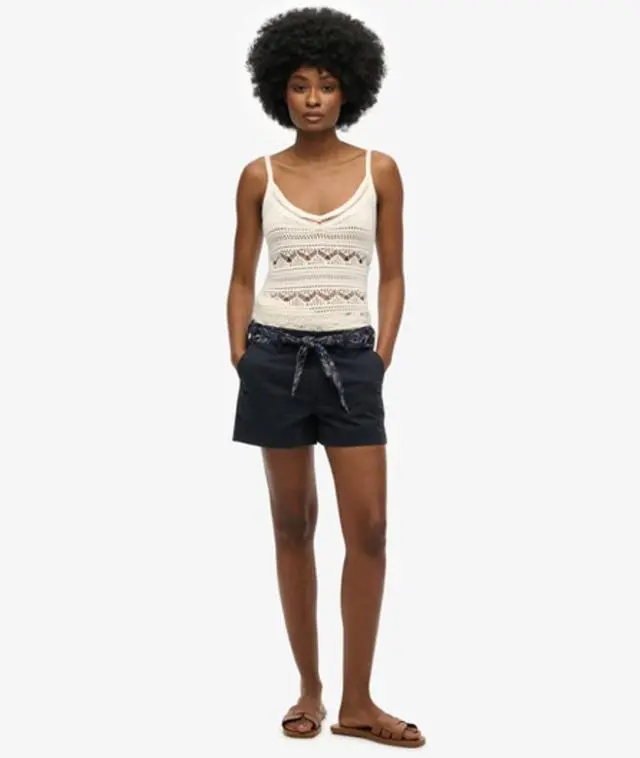 Superdry Women's Classic Chino Shorts Navy / Eclipse Navy - 