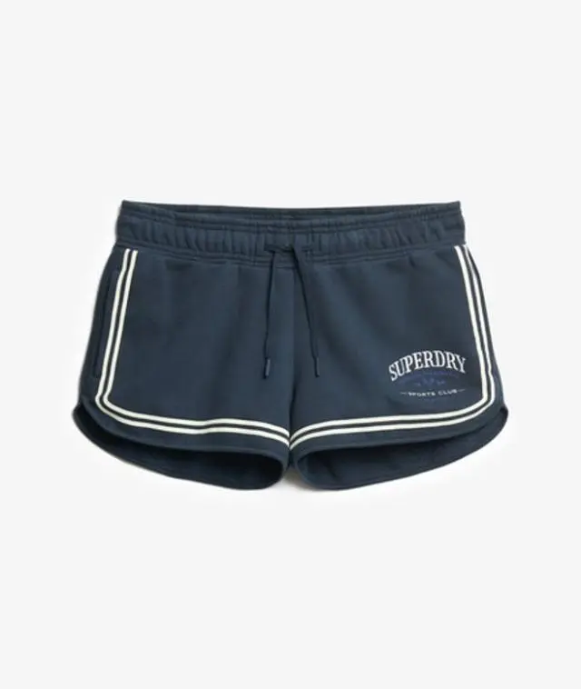 Superdry Women's Country Club Racer Shorts Blue / Blueberry Navy - 