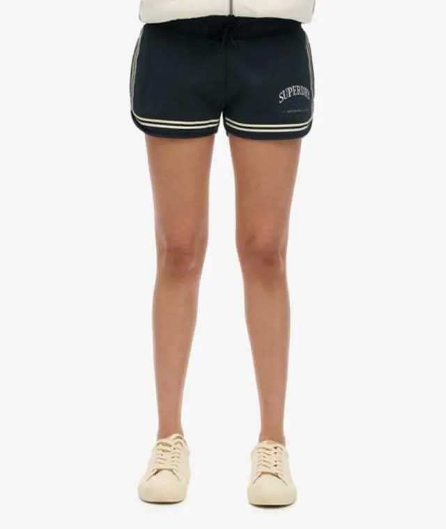 Superdry Women's Country Club Racer Shorts Blue / Blueberry Navy - 
