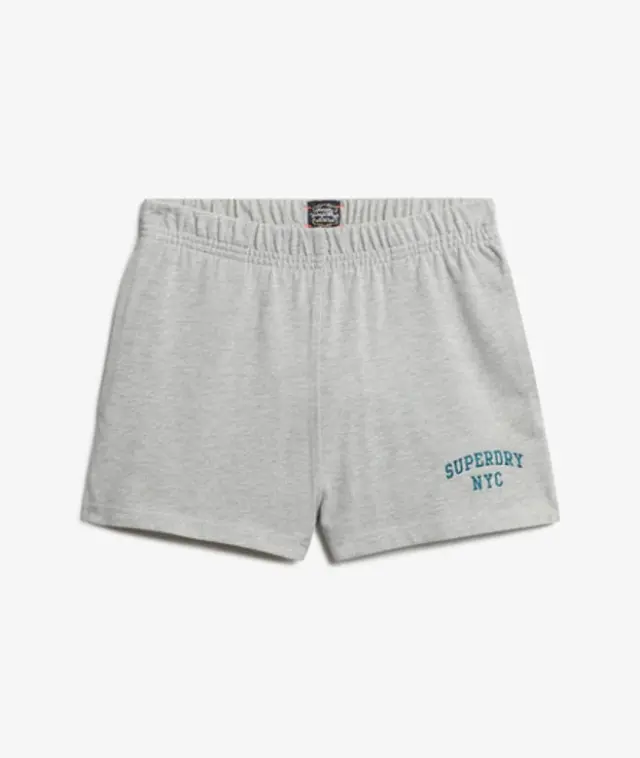 Superdry & Co Women's Athletic Essentials Graphic Shorts Grey / Grey Marl - 