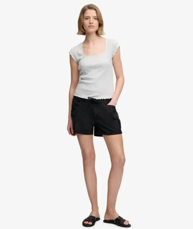 Superdry & Co Women's Cargo Hot Shorts Black - 