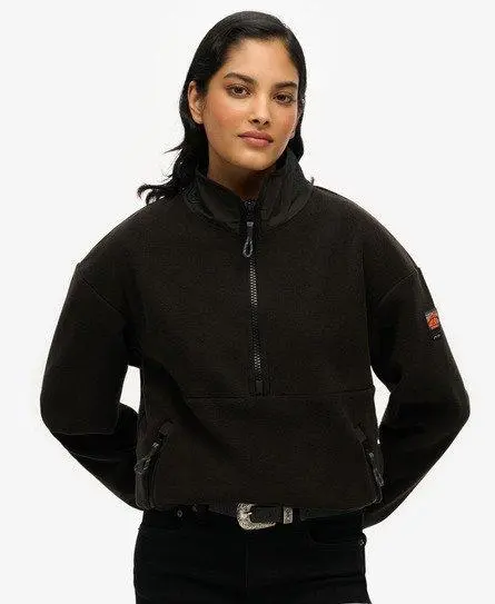 Superdry Women's Active Half Zip Fleece Black -