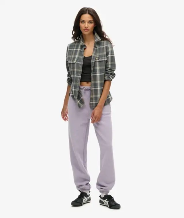 Superdry Women's Essential Logo Cuffed Joggers Purple / Brassica Lilac - 