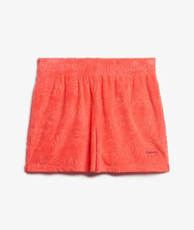 Superdry & Co Women's Country Club Towelling Shorts Coral / Pastelline Coral - 