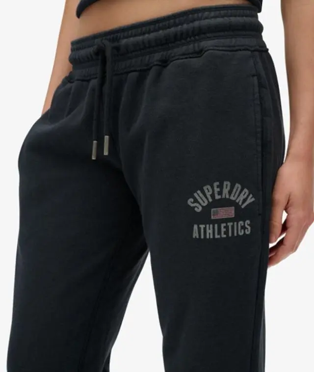 Superdry Women's Athletic Print Flare Joggers Navy / Eclipse Navy - 