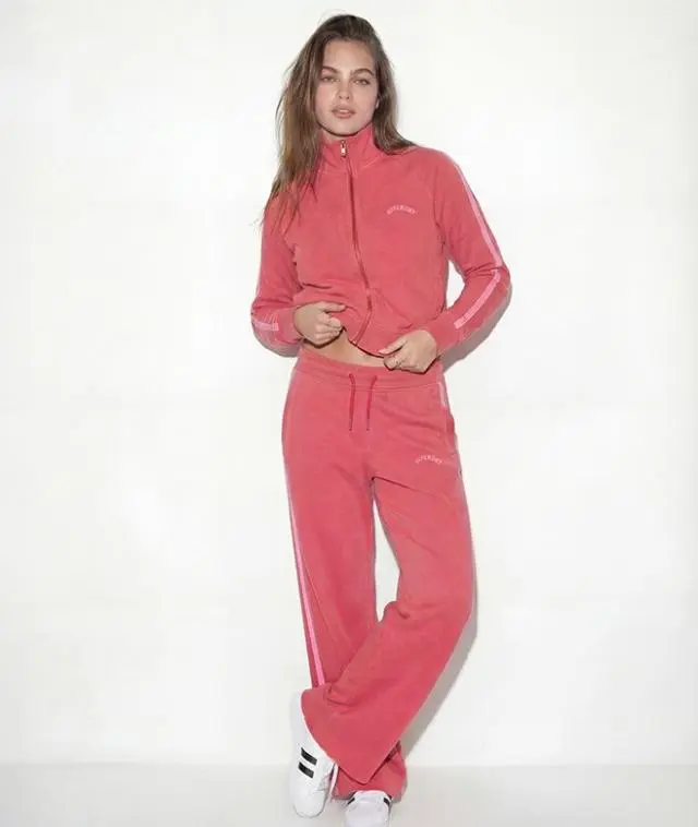Superdry & Co Women's Athletic Essentials Logo Straight Joggers Red/pink / Berry Pink - 