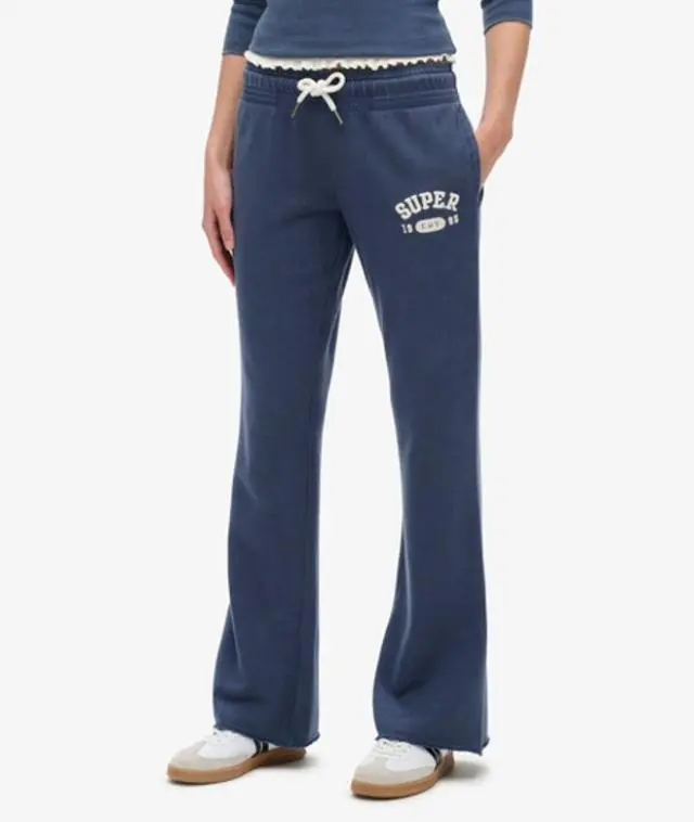Superdry & Co Women's Athletic Essentials Low Rise Flare Joggers Navy / Mariner Navy - 
