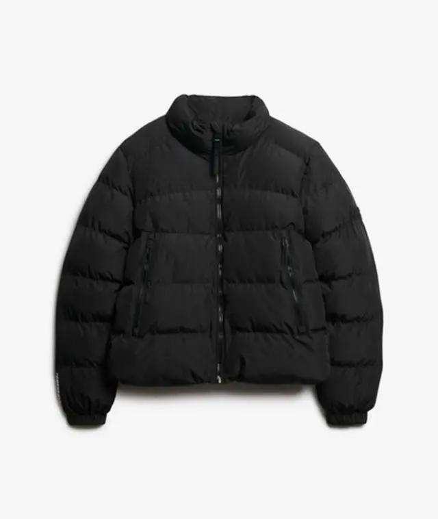 Superdry Women's Non Hooded Sports Puffer Jacket Black - 