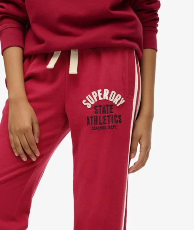 Superdry & Co Women's Athletic Essentials Hockey Joggers Red / Bordeaux Red - 