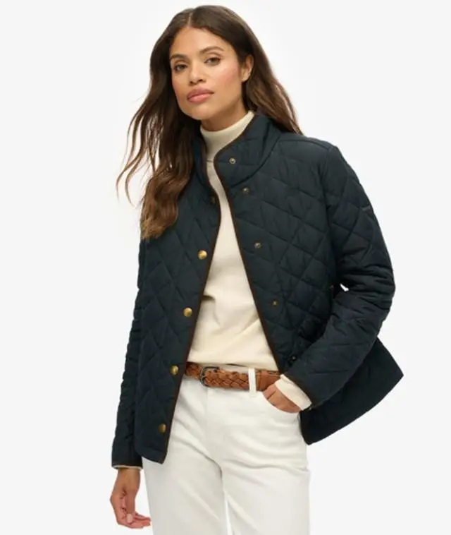 Superdry Women's Estate Country Liner Jacket Navy / Eclipse Navy -