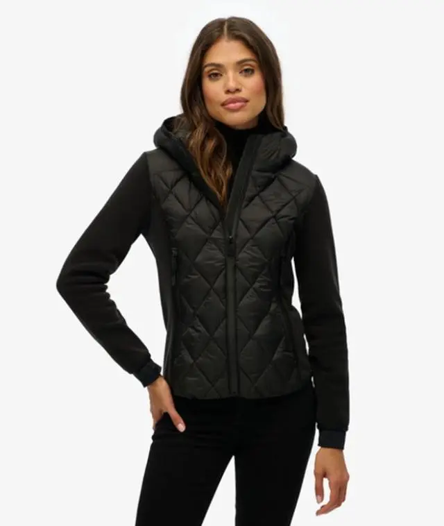 Superdry Women's Hooded Heritage Storm Jacket Black -