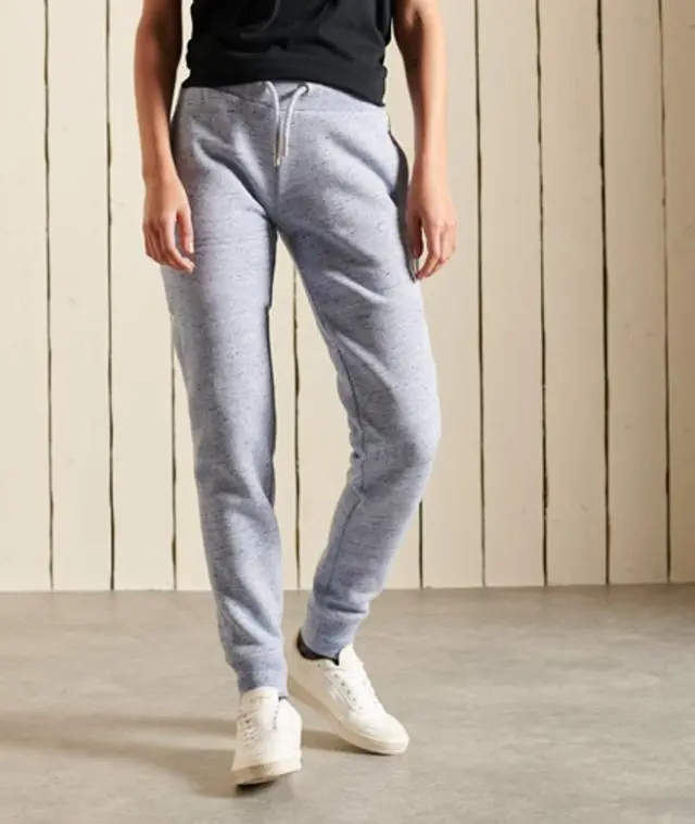 Superdry Women's Vintage Logo Embroidered Joggers Light Blue / LA Blue Marl - 