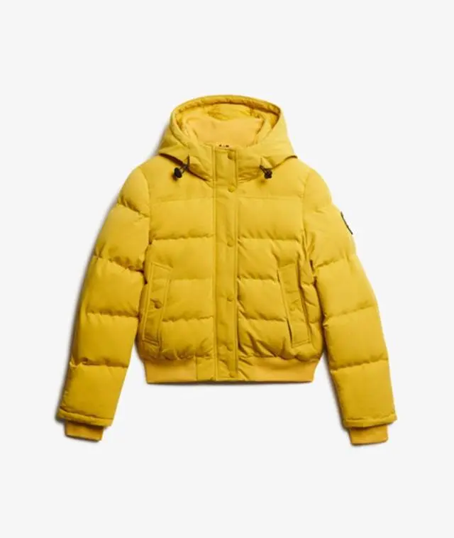 Superdry Women's Everest Bomber Jacket Yellow / Sulpher Yellow - 