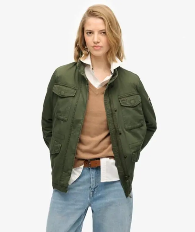 Superdry Women's M65 Rookie Jacket Green / Dusty Olive Green -