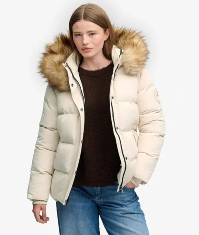 Superdry & Co Women's Everest Classic Puffer Jacket Pink / Pink Tint - 