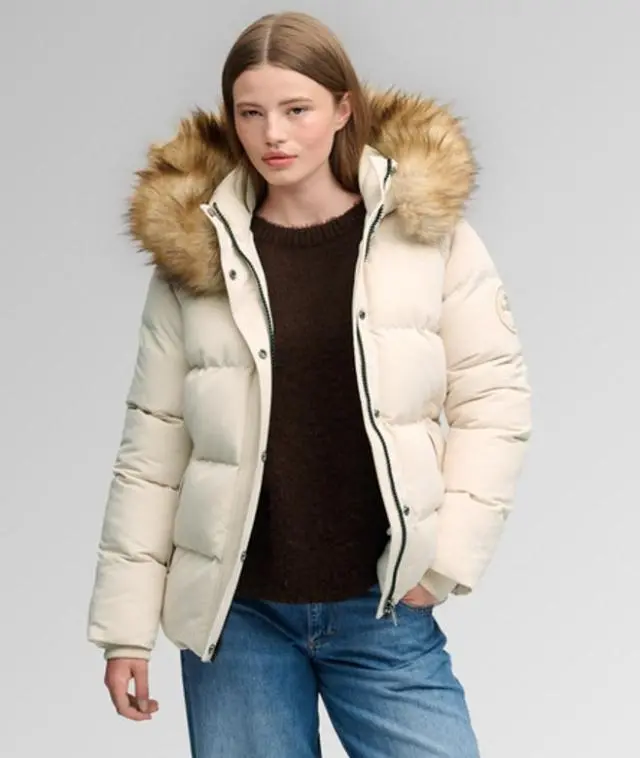 Superdry & Co Women's Everest Classic Puffer Jacket Pink / Pink Tint - 