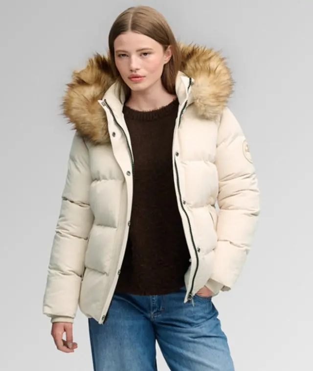 Superdry & Co Women's Everest Classic Puffer Jacket Pink / Pink Tint - 