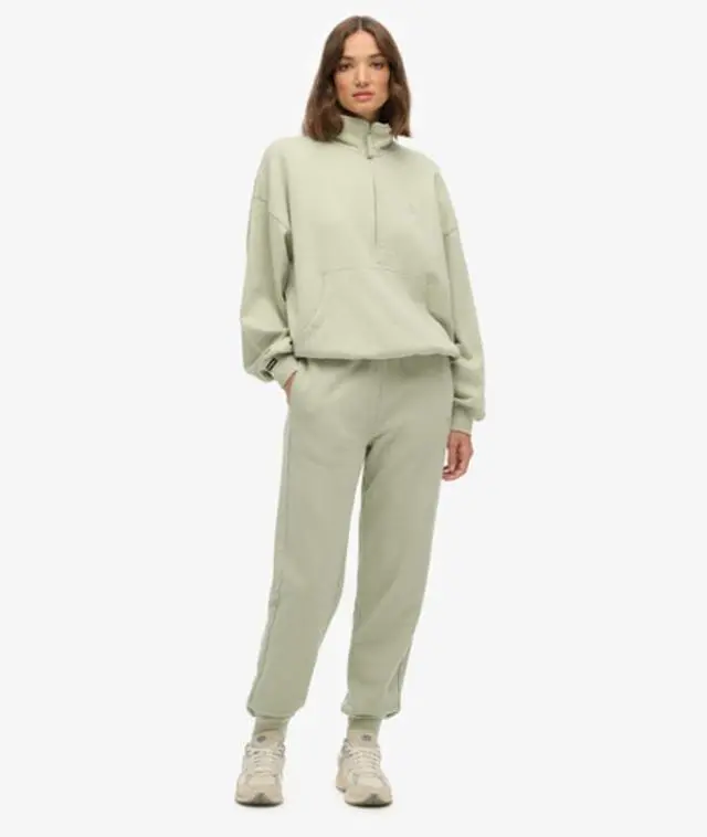 Superdry Women's Studios Cuffed Joggers Green / Dusty Sage -