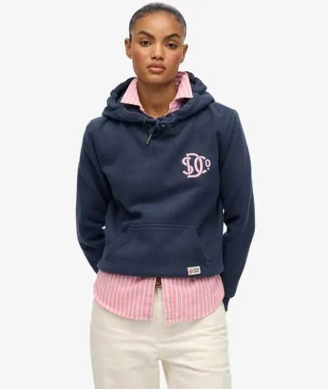 Superdry Women's SD & CO Neon Hoodie Navy / Lauren Navy -