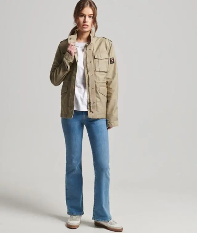 Superdry Women's Vintage M65 Jacket Brown / Canyon Sand - 