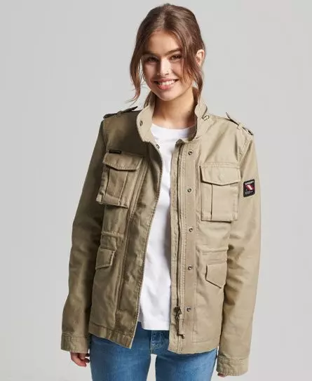 Superdry Women's Vintage M65 Jacket Tan / Canyon Sand - 